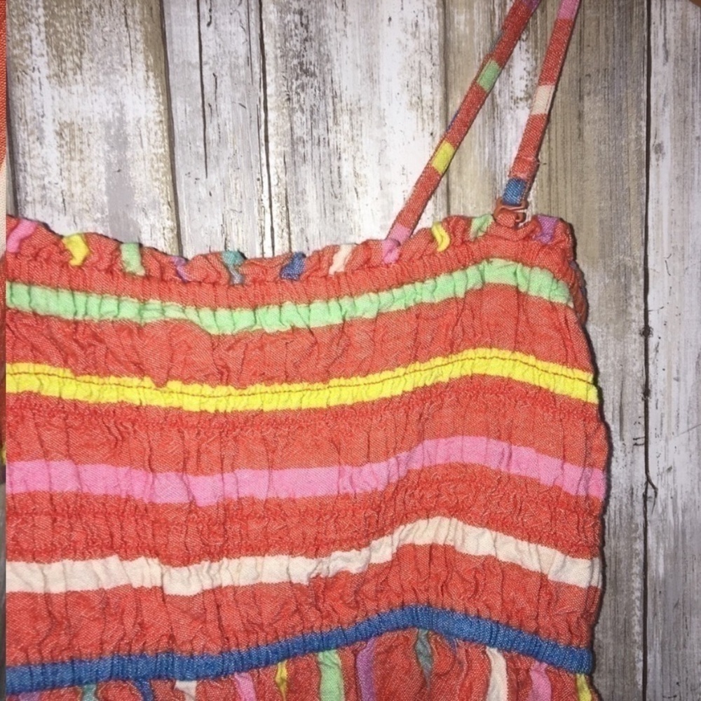 American Eagle Orange Striped Crop - Picture 3 of 4